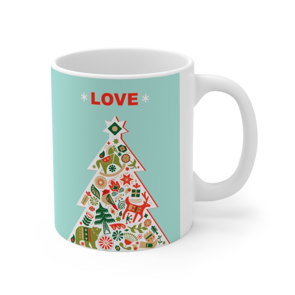 Christmas Tree with Love Ceramic Mug 11oz