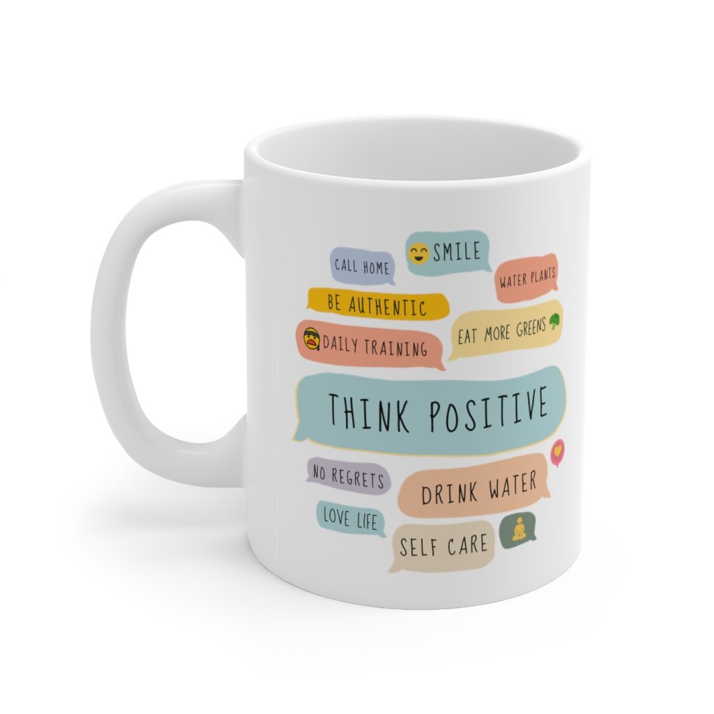 Think Positive Messages Theme Mug