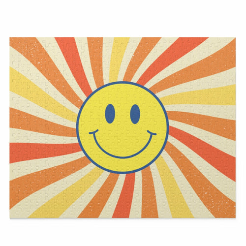 Retro Smiley Face Jigsaw Puzzle 500-Piece