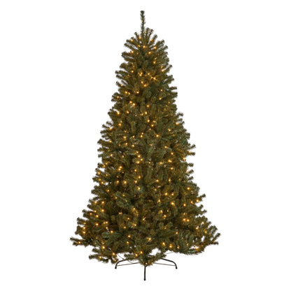 7' Noble Hinged Tree with 500 Clear Lights-UL,Dia:48",1110tips