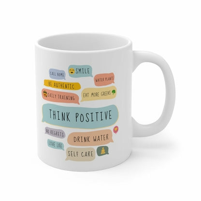 Think Positive Messages Theme Mug