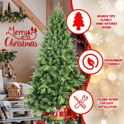 9FT Artificial Christmas Tree with 3509 PE&PVC Mixed Branch Tips,