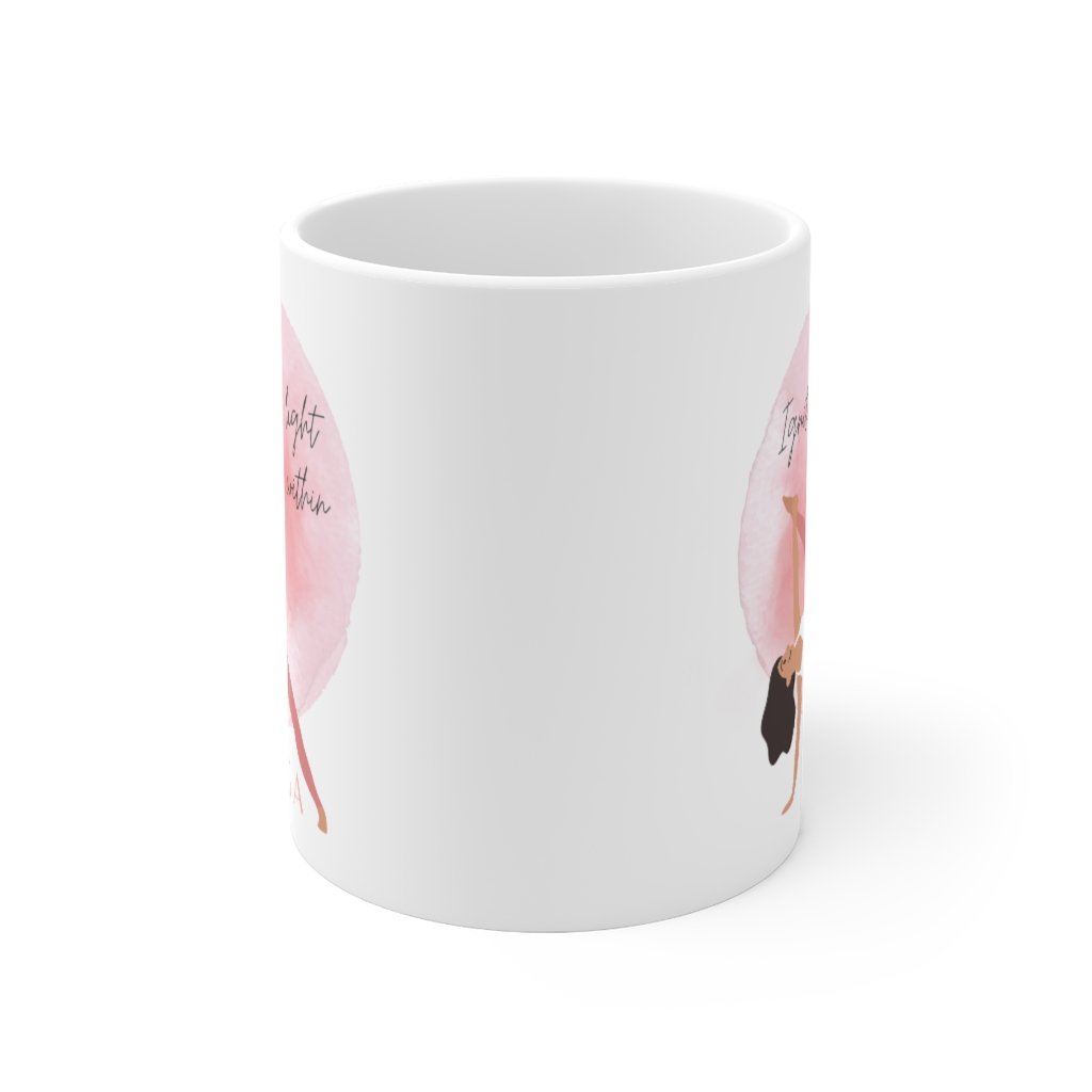 Ignite the Light Yoga Theme Mug