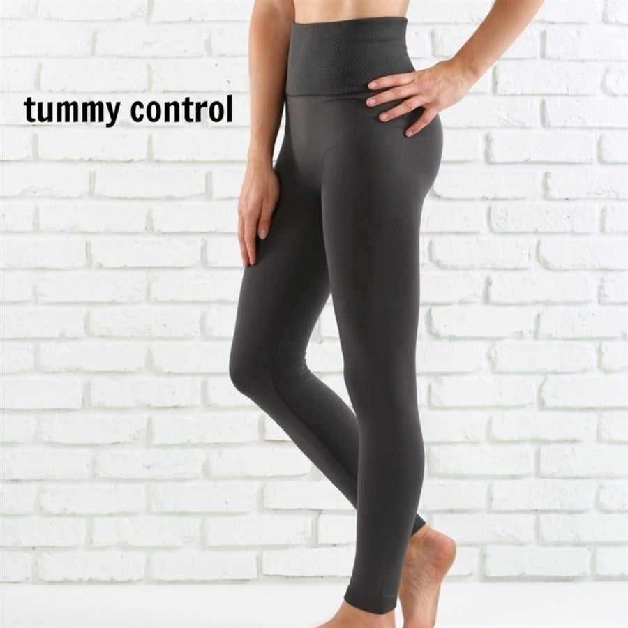 Tummy Control Fleece Lined Leggings Two Sizes Curvy Added