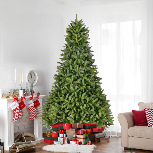 9Ft Artificial Christmas Tree with 2576 PE&PVC Mixed Branch Tips,