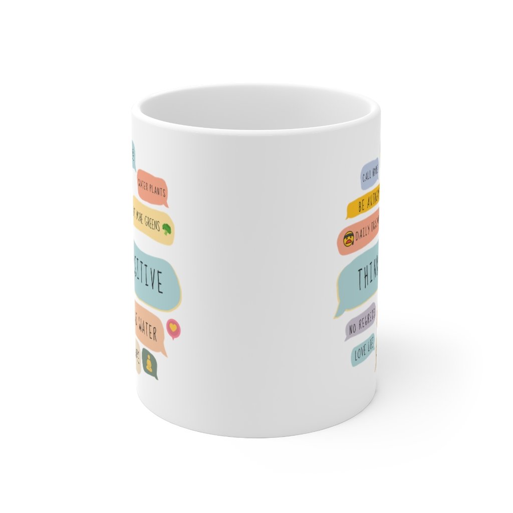 Think Positive Messages Theme Mug