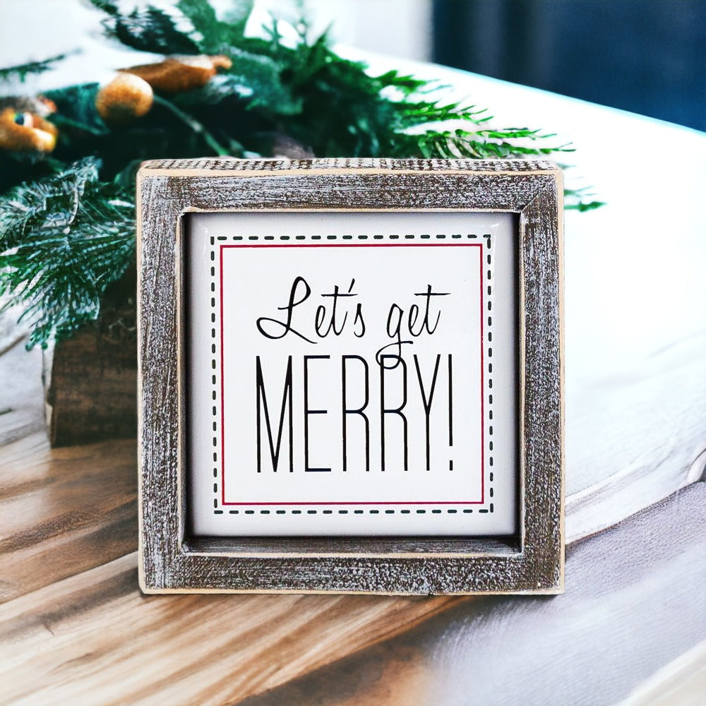 Get Merry 5" Sign