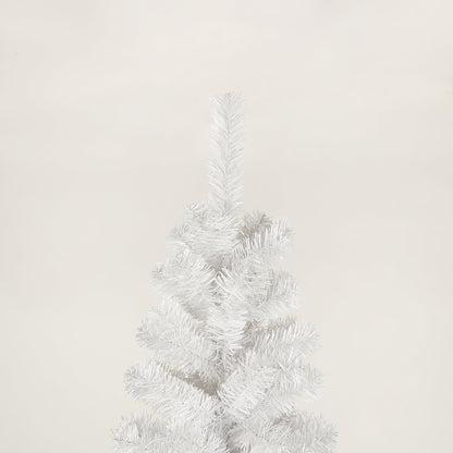 7.5FT White Slim Artificial Christmas Tree  Includes Foldable Metal