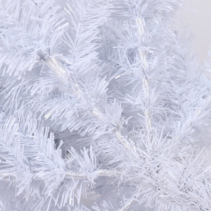 7.5FT White Slim Artificial Christmas Tree  Includes Foldable Metal