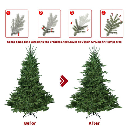 9FT Christmas Tree Simulate Nature Advanced Materials Premium Hinged