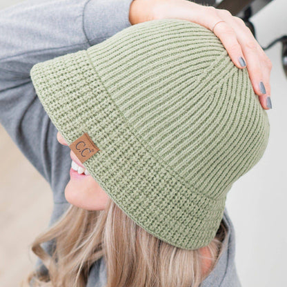 CC Beanie Ribbed Knit Adjustable Bucket Hat by Truly Contagious