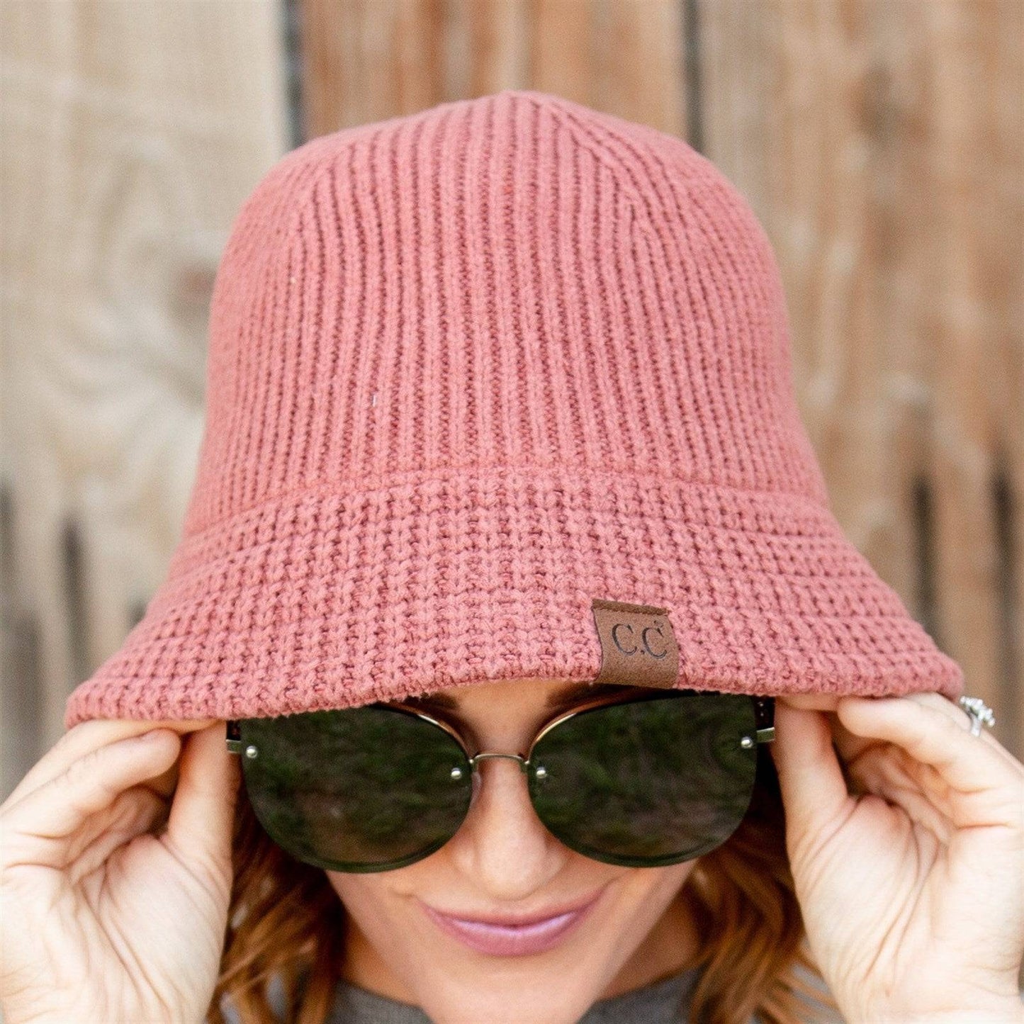 CC Beanie Ribbed Knit Adjustable Bucket Hat by Truly Contagious