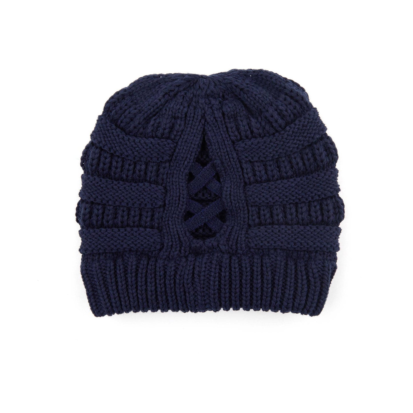 CC Criss-Cross Pony Beanie