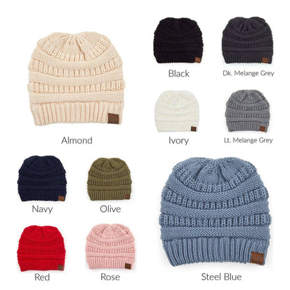 CC Criss-Cross Pony Beanie