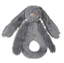 Deep Grey Rabbit Richie Rattle by Happy Horse