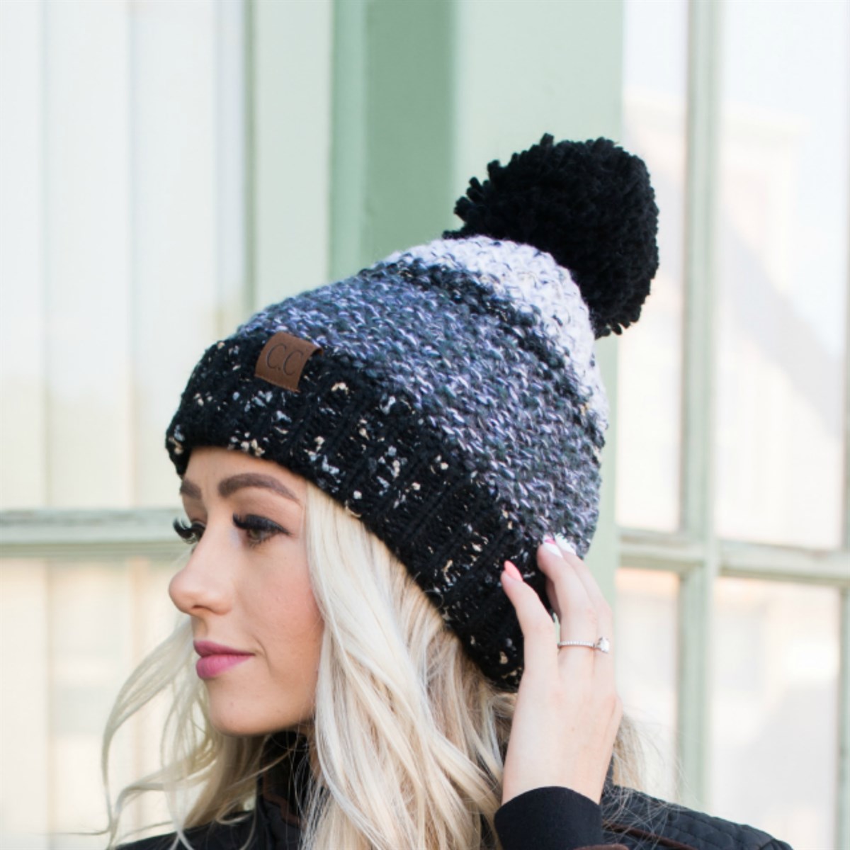 CC Yarn Pom Detailed Beanie