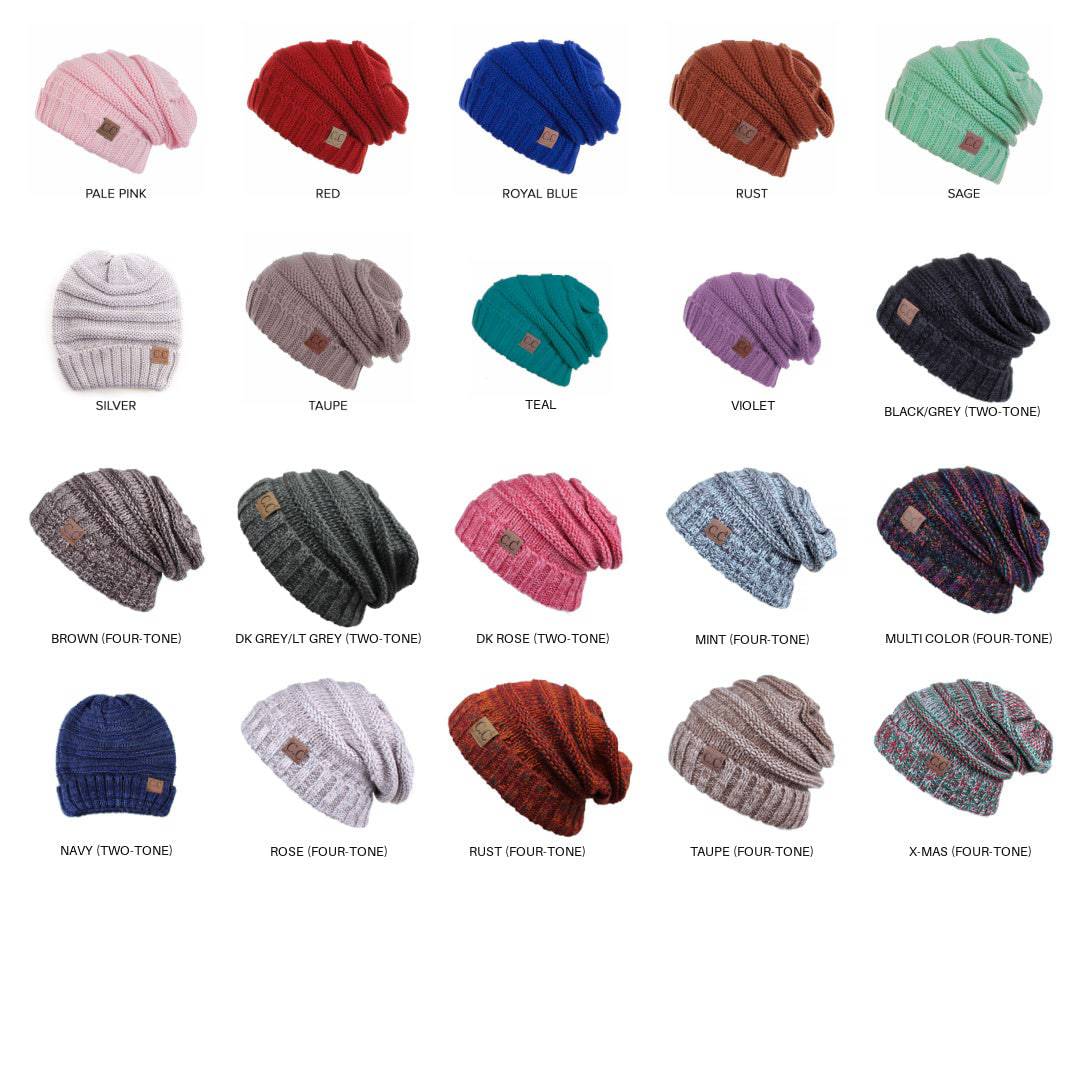 CC Minimalist Slouch Beanies Hats