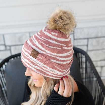 CC Beanie Animal Print Winter Hats