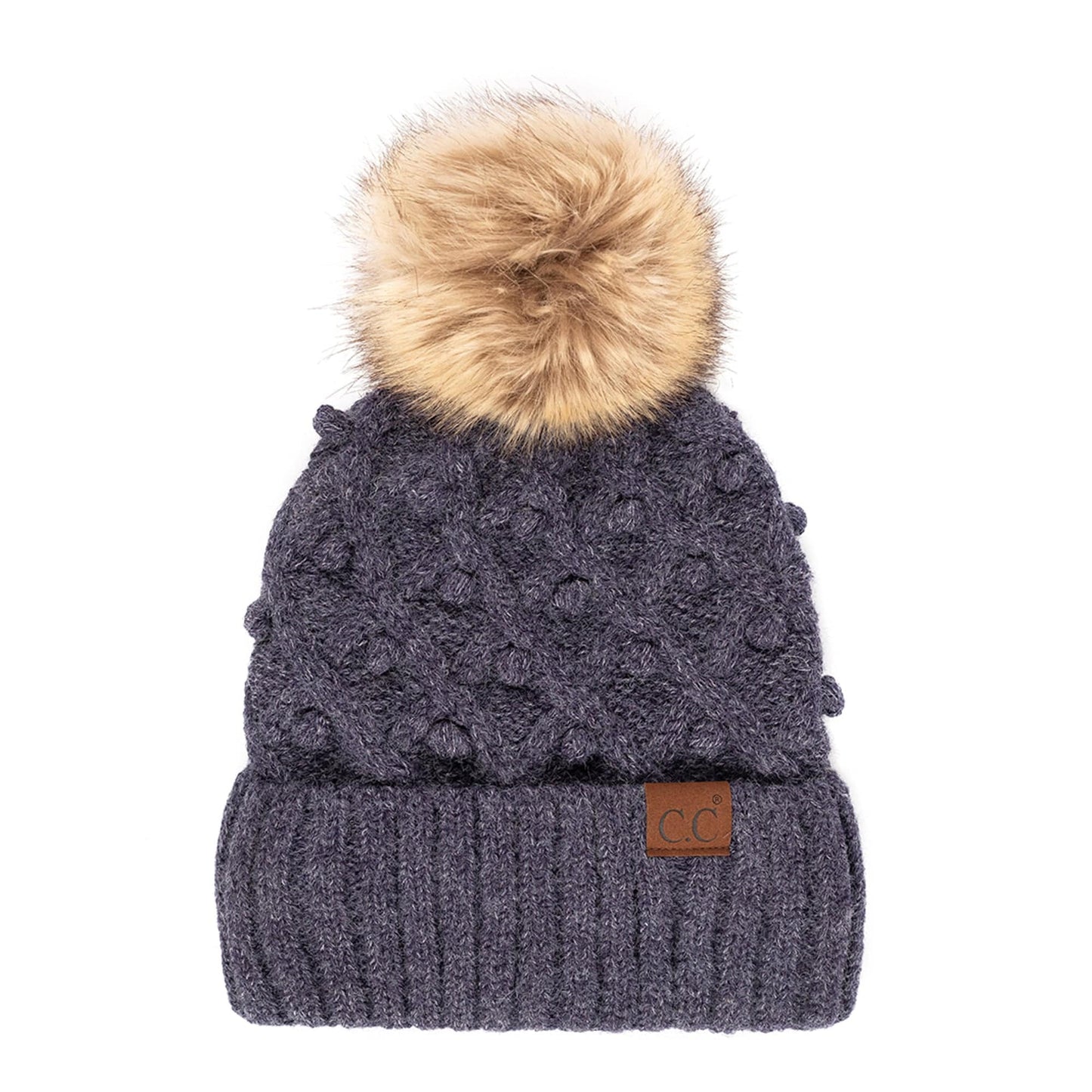 CC Crafted Pom Kids Youth to Adult Beanies Hats