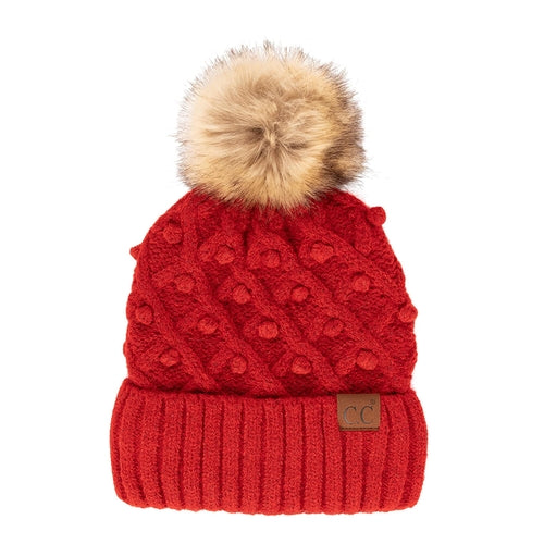 CC Crafted Pom Kids Youth to Adult Beanies Hats