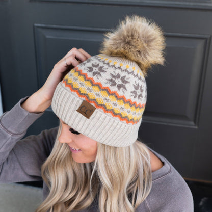 CC Nordic Fair Isle Beanie