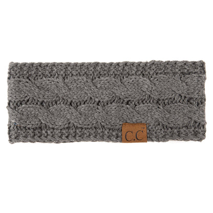 CC Brand Cable-Knit Lined Head Wrap for Women Hair Accessories