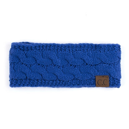 CC Brand Cable-Knit Lined Head Wrap for Women Hair Accessories