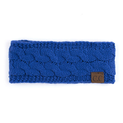 CC Brand Cable-Knit Lined Head Wrap for Women Hair Accessories