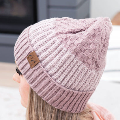 CC Multi-Color Blocking Beanie