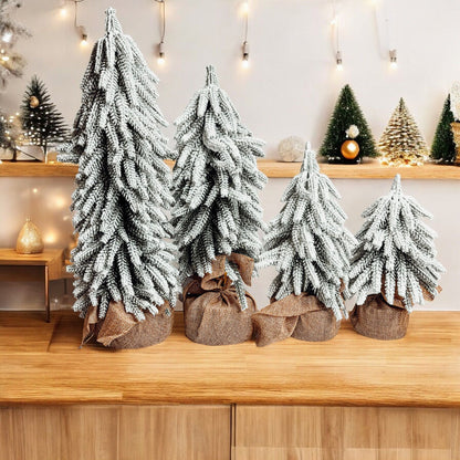 Snow Christmas Trees 4pk