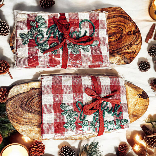 Holiday Charcuterie & Tartan Towel Set