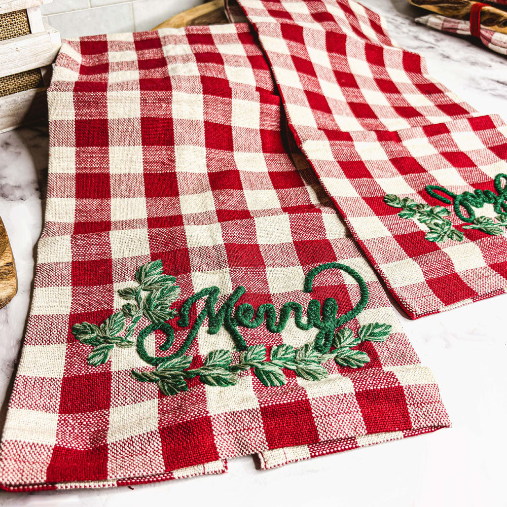 Holiday Charcuterie & Tartan Towel Set