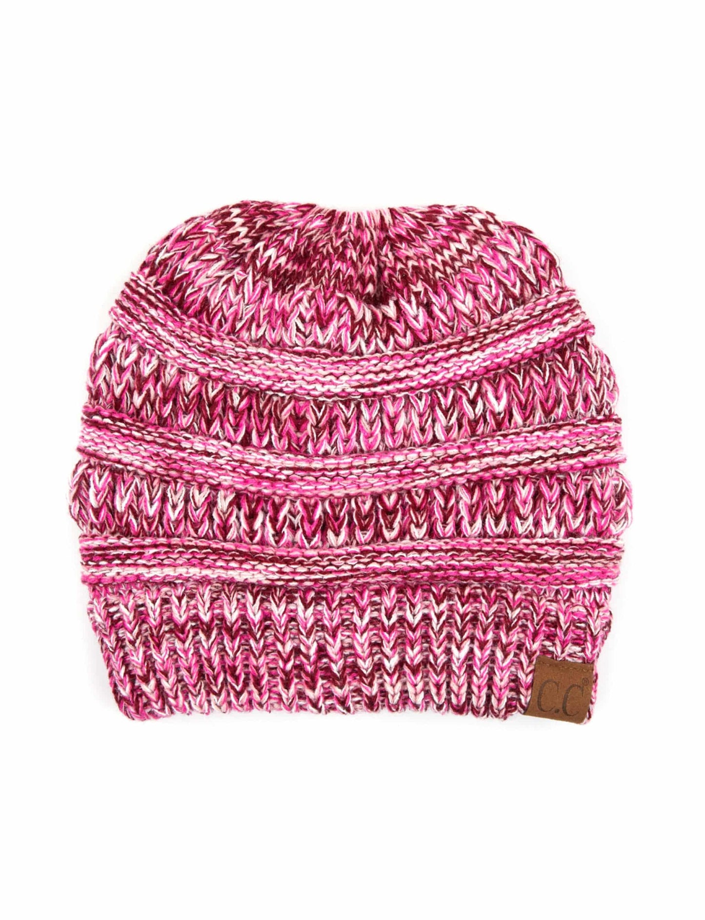 CC Crafted Multi-Toned Bun Kids Youth to Adult Beanies Hats