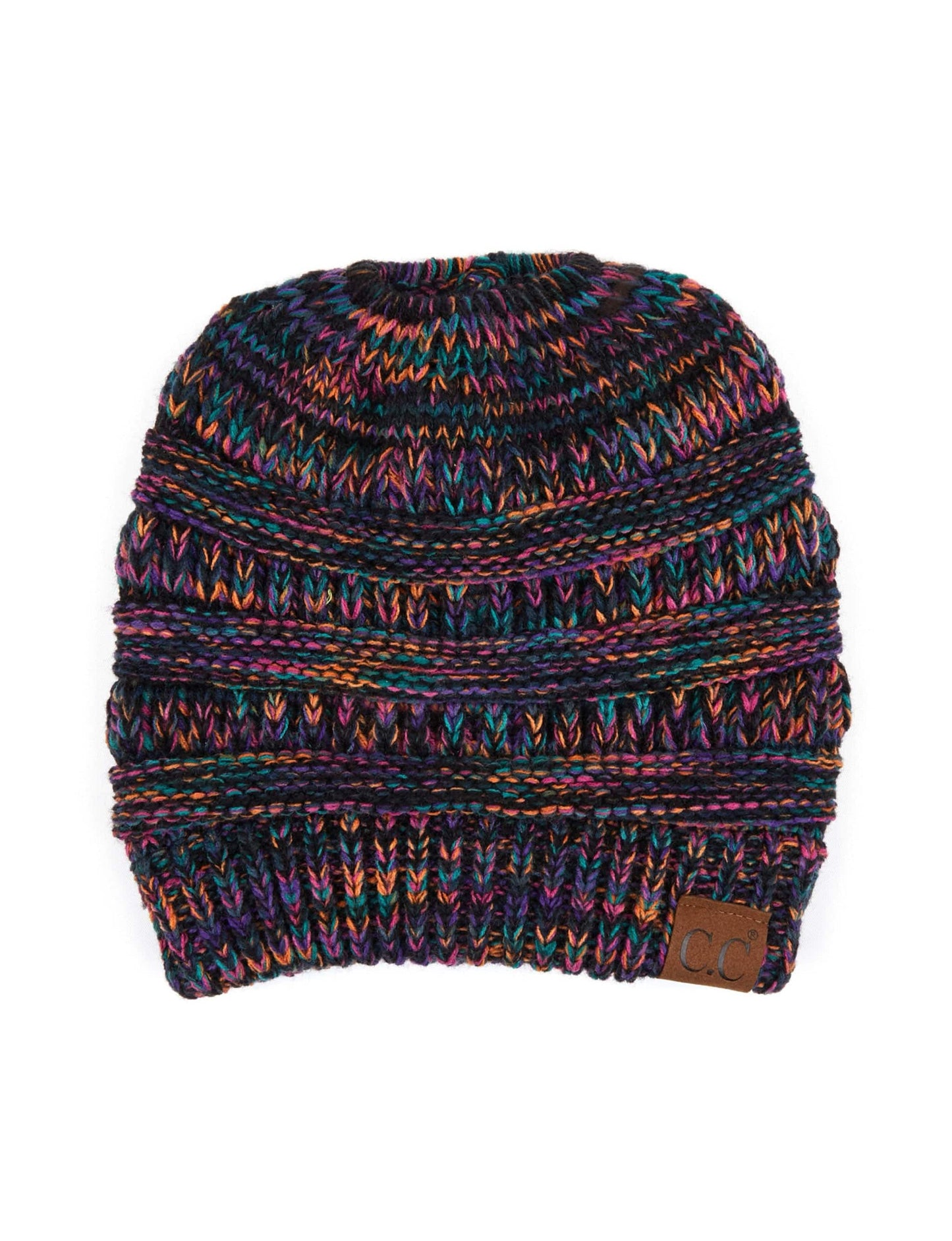 CC Crafted Multi-Toned Bun Kids Youth to Adult Beanies Hats