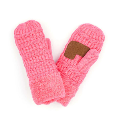 CC Brand Sherpa Lined Mittens Unisex Winter Accessories