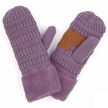 CC Brand Sherpa Lined Mittens Unisex Winter Accessories