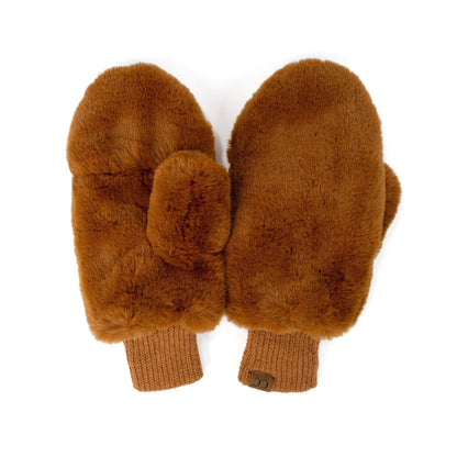 CC Faux Fur Touchscreen Accessible Mittens