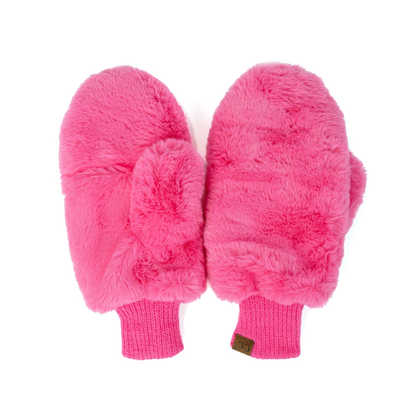 CC Faux Fur Touchscreen Accessible Mittens