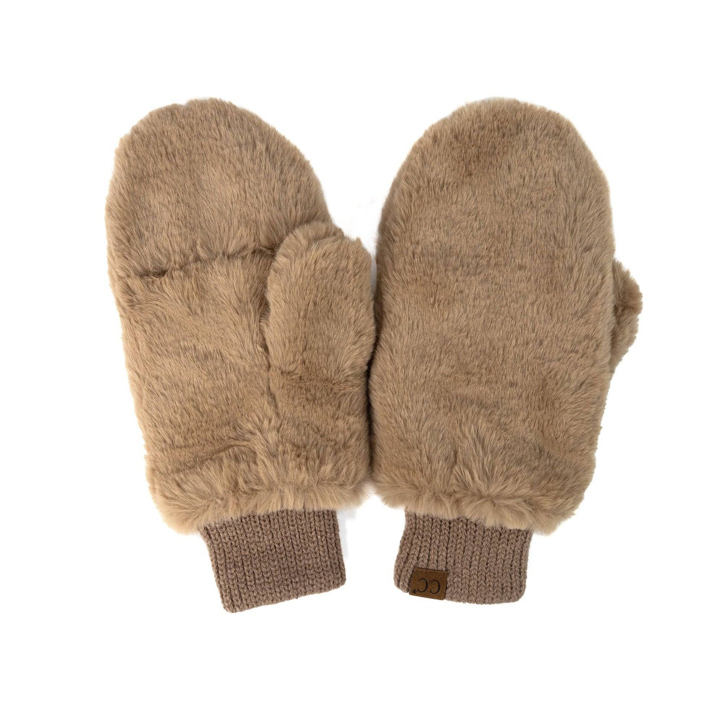 CC Faux Fur Touchscreen Accessible Mittens