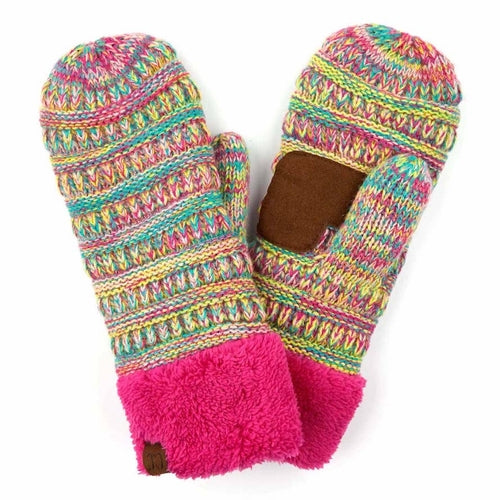 CC Crafted Multi Color Mittens - 2 Sizes