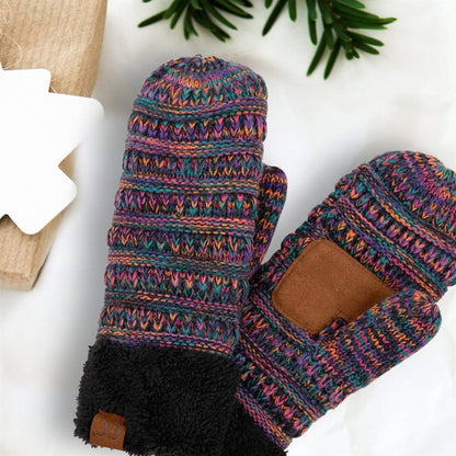 CC Crafted Multi Color Mittens - 2 Sizes