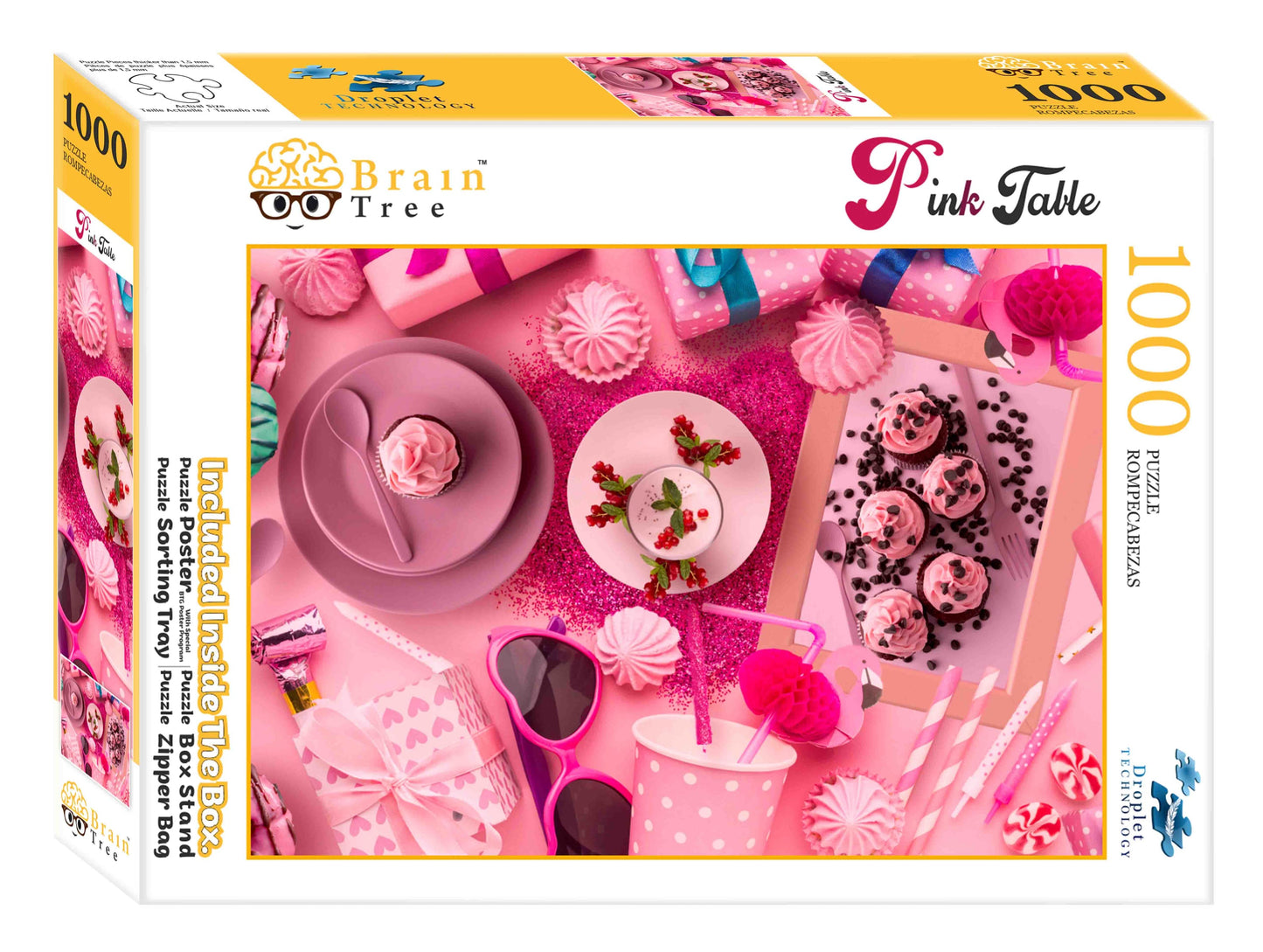 Pink Table Jigsaw Puzzles 1000 Piece