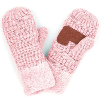 CC Brand Sherpa Lined Mittens Unisex Winter Accessories