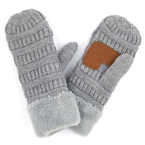 CC Brand Sherpa Lined Mittens Unisex Winter Accessories