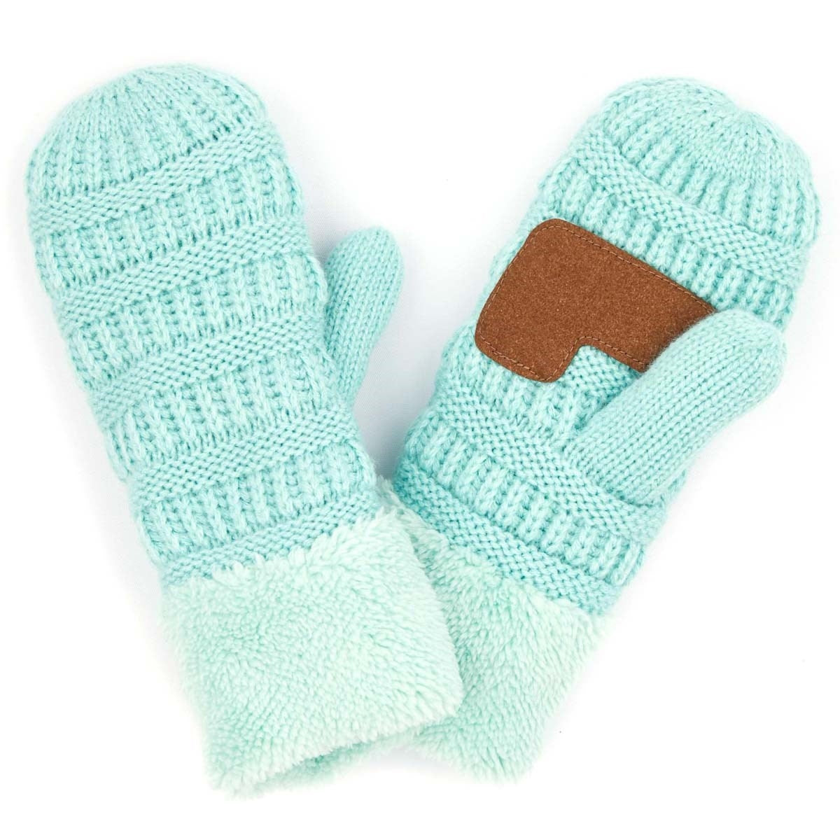 CC Brand Sherpa Lined Mittens Unisex Winter Accessories