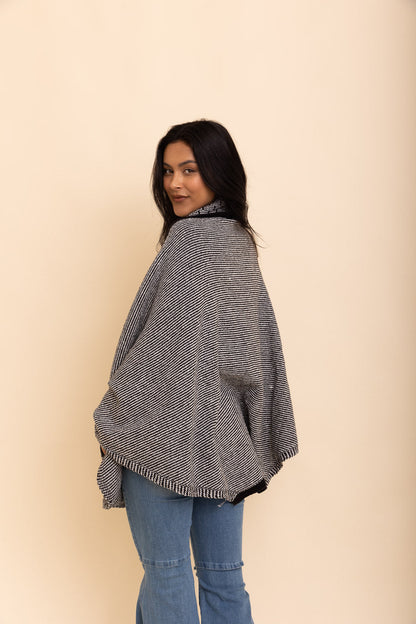 Over The Shoulder Knitted Shawl