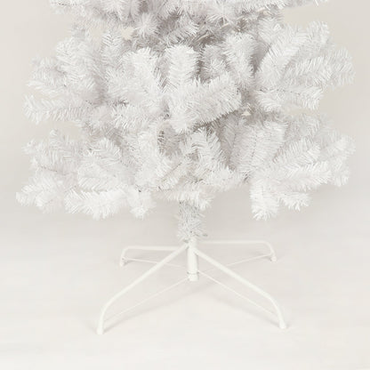 7.5FT White Slim Artificial Christmas Tree  Includes Foldable Metal