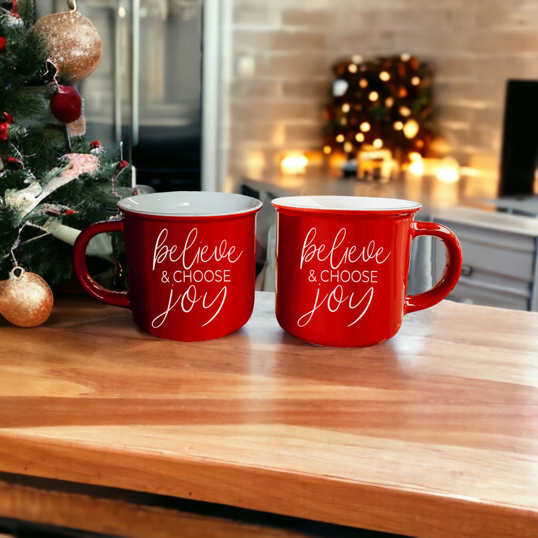 Believe & Joy Mug