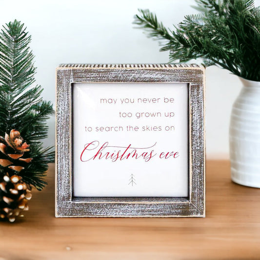 Christmas Eve 5" Sign