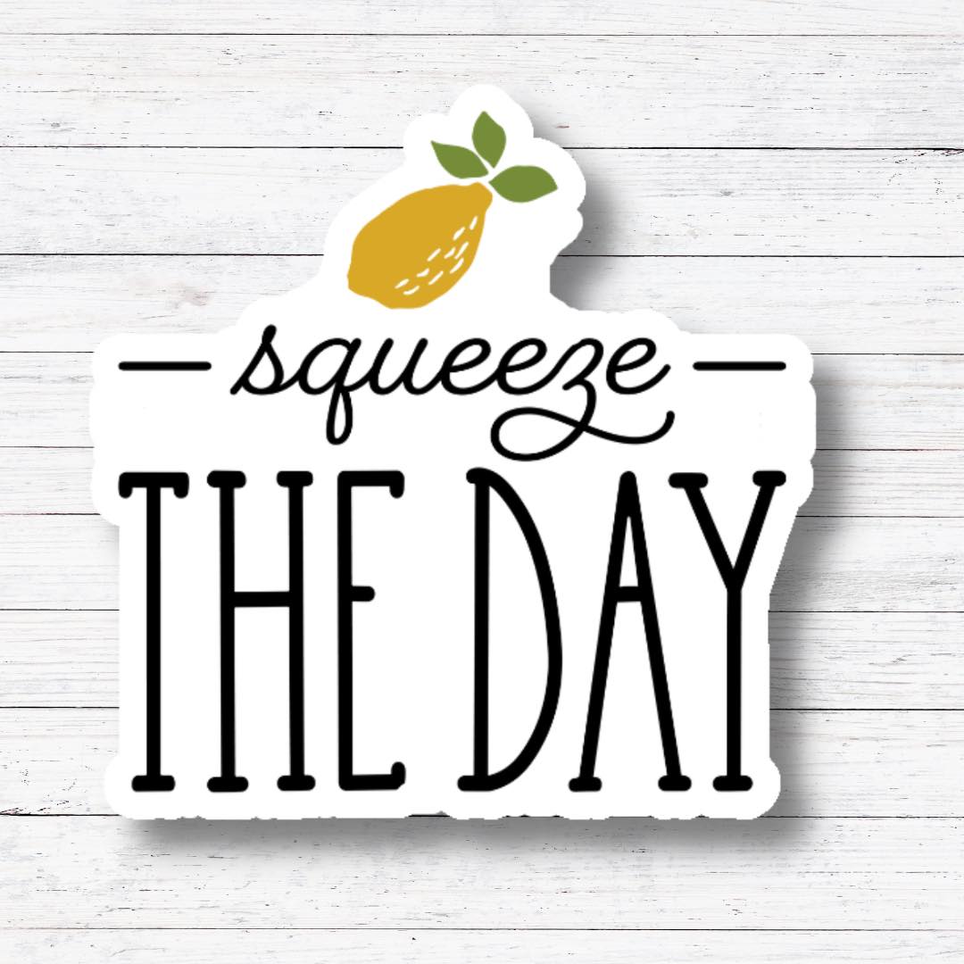 Squeeze the Day- Lemon Sticker/Magnet